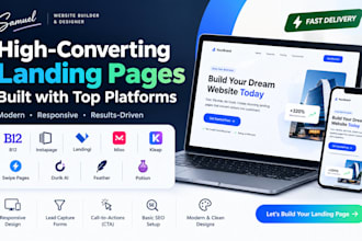 design instapage landingi mixo kleap swipe pages dorikai feather potion website