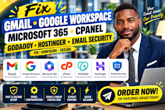 fix gmail google workspace microsoft365 cpanel  godaddy hostinger email security