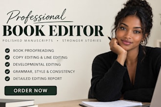 do book editing, proofreading, copy editing, formatting, developmental edting