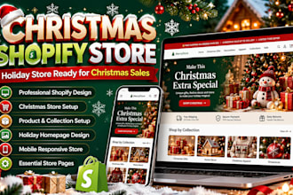 create christmas shopify store holiday store shopify design for christmas sales