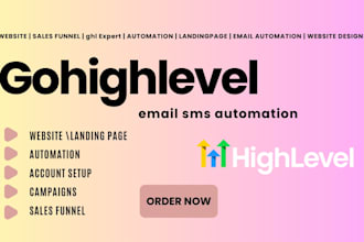 gohighlevel setup emails automation book appointment sale funnel