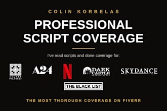 provide professional studio grade script coverage
