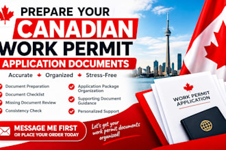 prepare your canadian work permit application documents