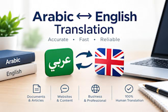 do accurate arabic english translation and data entry
