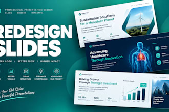 redesign powerpoint presentation or revamp google slides
