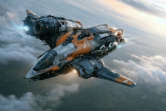 draw a spaceship concept