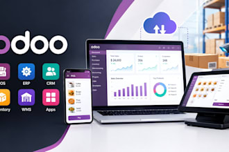 clone or create software, pos, odoo, erp, crm, app, saas, inventory, mvp and wms