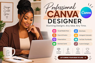be your expert in graphics design on canva
