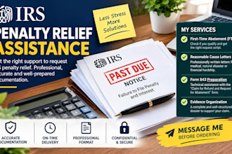 draft your irs penalty abatement letter and form 843