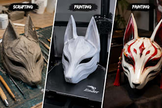 create custom 3d cosplay armor, helmets, masks and props