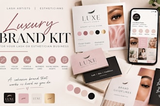 design a luxury brand kit for your lash or esthetician business