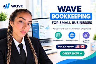 do wave bookkeeping, accounting and bank reconciliation for small business