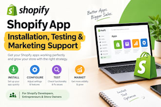 do shopify app testing shopify app installation shopify app marketing promotion