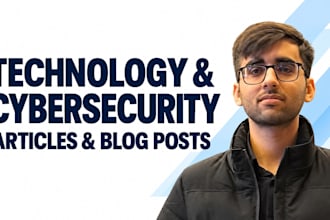 write researched technology and cybersecurity articles