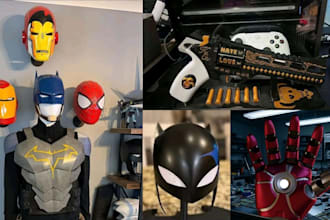 cosplay armor model 3d printed custom costume prop helmet mask 3d printed armor