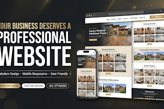 build a modern flooring and construction website