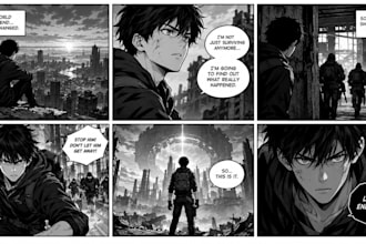 manga comic illustration book