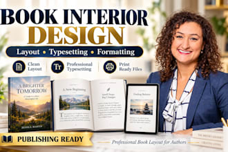design professional book interior, book layout, typesetting and formatting