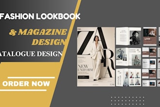 design luxury fashion lookbook product catalog magazine beauty product catalog