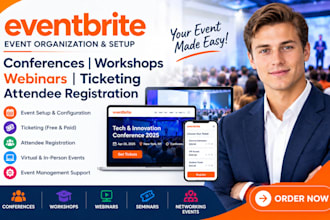 organize eventbrite conference workshop webinar ticketing attendee registration