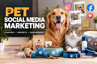 manage social media marketing for your pet brand and products
