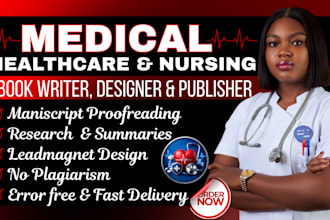 write medical research, summaries, reports and case studies