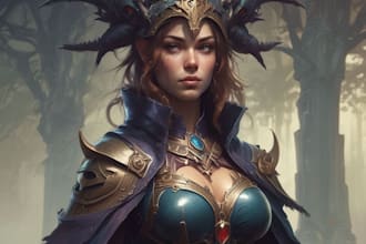 create a fantasy horror full body character
