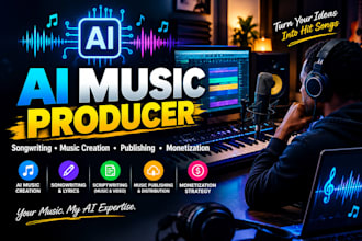 create ai music help with publishing songwriting music creation and monetization