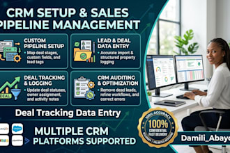 do crm setup sales pipeline management and deal tracking data entry