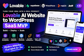 lovable ai website supabase lovable to wordpress saas mvp replit ai bolt lovable