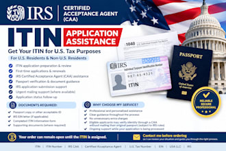 apply your itin individual taxpayer identification number as an irs caa