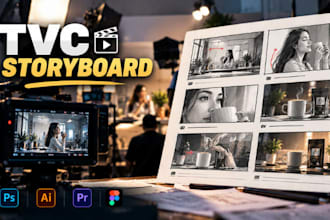 tvc storyboard, television commercial, advertising shot planning