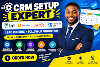 setup bigin freshsales creatio follow up crm lead routing follow up automation