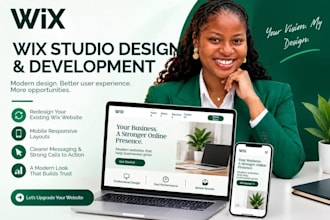 design a professional wix website wix studio redesign  wix shop