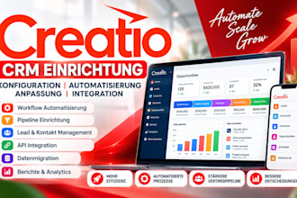 do creatio CRM, creatio einrichtung, konfiguration, automatisierung, anpassung