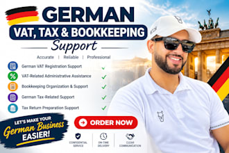 handle german vat, german tax and german bookkeeping