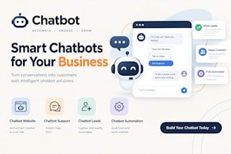 build chatbot website, chatbot support, chatbot leads, chatbot automation