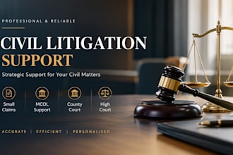 us civil litigation support, small claims, mcol, high court and county court