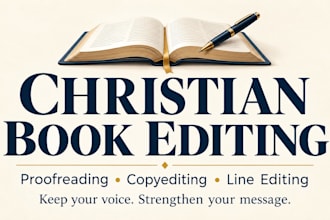 edit and proofread your christian book or devotional