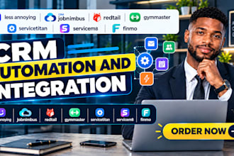 setup less annoying CRM jobnimbus redtail gymmaster servicetitan servicem8 finmo