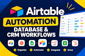 build airtable automation, database and CRM workflows