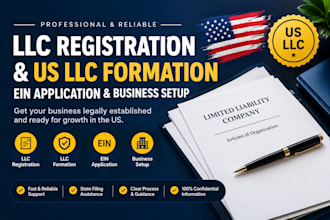 llc registration, US llc formation, ein application and setup