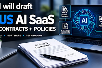 draft US ai saas contracts, technology agreements and policies
