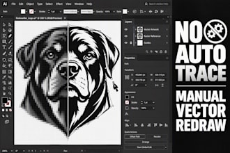 vectorize or convert logo to vector