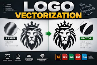 vectorize or convert logo to vector