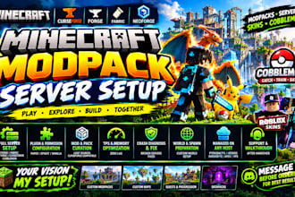 build minecraft modpack server setup minecraft skin roblox curseforge cobblemon