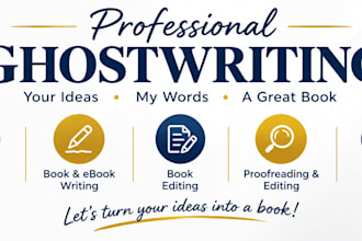 ghostwrite a fantasy or science fiction ebook
