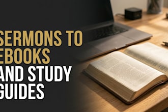 convert sermons into ebooks devotionals and study guides