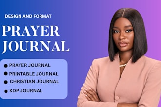 do journal design, workbook design,  prayer journal,