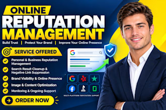 improve your brand reputation, online reputation management ORM and reverse SEO